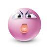Pink facebook emoji by 12