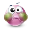 Pink facebook emoji by 13