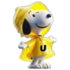ALFABETO SNOOPY LISTO PARA LA LLUVIA 22