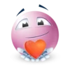 Pink facebook emoji by 17