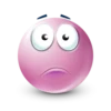 Pink facebook emoji by 18