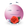 Pink facebook emoji by 20