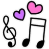 Notas Musicais e Corações