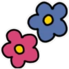 Duas Flores Coloridas