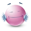 Pink facebook emoji by 27