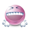 Pink facebook emoji by 28