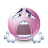 Pink facebook emoji by 29