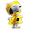 ALFABETO SNOOPY LISTO PARA LA LLUVIA 26