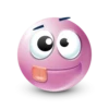Pink facebook emoji by 30