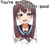Sarcastic girl with pigtails 12