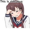 Sarcastic girl with pigtails 17