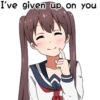 Sarcastic girl with pigtails 25
