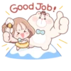 Honey & Bear | @cutestickers4you 6
