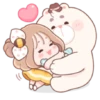 Honey & Bear | @cutestickers4you 7
