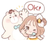 Honey & Bear | @cutestickers4you 11
