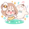 Honey & Bear | @cutestickers4you 24