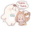 Honey & Bear | @cutestickers4you 25