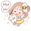 Honey & Bear | @cutestickers4you 30