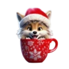 Зимнее звери в крYжках @cats_Crystal 5