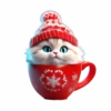 Зимнее звери в крYжках @cats_Crystal 15