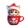 Зимнее звери в крYжках @cats_Crystal 18