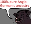 100% pure Anglo- Germanic ancestry