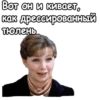Вот он и кивает, дрессированный как тюлень.