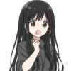 Girl with long black hair 5