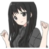 Girl with long black hair 9