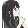 Girl with long black hair 15