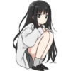 Girl with long black hair 19