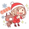 Santa girl & Reindeer ⛄❄🤶🏻 8