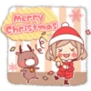 Santa girl & Reindeer ⛄❄🤶🏻 15