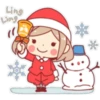 Santa girl & Reindeer ⛄❄🤶🏻 16