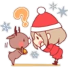 Santa girl & Reindeer ⛄❄🤶🏻 30