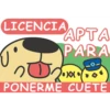 LICENCIA APTA PARA PONERME CUETE