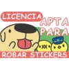 LICENCIA APTA PARA 201 ROBAR STICKERS