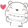 "Cute White Bear" 26