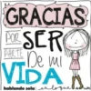 GRACIAS
POR SER
PARTE De mi
VIDA
hablando sola es lo que l se usa