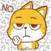 Emoji cat Amarillo 7