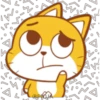 Emoji cat Amarillo 12