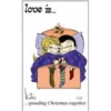 love is.
12/25
..spending Christmas together.