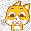 Emoji cat Amarillo 16
