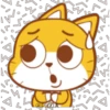 Emoji cat Amarillo 18