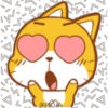 Emoji cat Amarillo 23