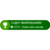 Logro desbloqueado
G1073 - Estar bien bonita