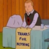 THANKS
FOR
NOTHING