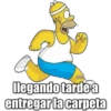 legando tardea
entregar la carpeta