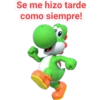 Se me hizo tarde
como siempre!