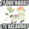 EYQUE HAGO?
TE APLAUDO?